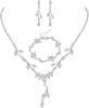 Collar de Cristal Estilo Chen Hao Transfronterizo para Mujer, Venta Directa del Fabricante, Estilo Indio Dubái para Novias