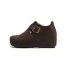 Zapatos Birkenstock con Aumento de Altura de 7 cm Piel de Vaca Mate Zapatos Birkenstock Nuevo Estilo Otoño 2026 Versátiles para Personas Bajas Zapatos de Suela Gruesa Mujer