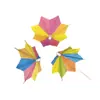 Sombrilla de Papel de Flor Pastel de Fruta Bebida de Cóctel Decoración Inserto de Sombrilla Letrero Letrero de Vino Letrero de Fruta Color Octagonal Pequeña Sombrilla Letrero