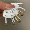Aretes de Gancho en U de Estilo Francés a la Moda para Mujer, de Alta Gama, Simples, Nuevo Estilo Ins, Nicho de Moda, para Oficina, Elegantes, Irregulares