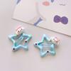 Horquilla Sanliou original con forma de estrella de cinco puntas y lunares, clip BB, linda horquilla de estrella, clip lateral para niña con cabello roto, accesorios para el cabello