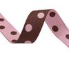 Cinta de tela de doble cara con puntos de color a juego para sombreros, lazos, cajas de regalo, accesorios de embalaje, cintas para hornear