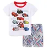 Traje Infantil Manga Curta Verão Novo Roupa Infantil Roupa de Casa Pijama Infantil Duas Peças História de Carro Thomas
