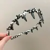 Diadema para Cabello Corto para Mujer Uso Diario 2025 Nueva Ola Lavado de Cara Diadema de Corona Alta con Dientes Pinza Antideslizante Accesorio para el Cabello