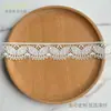 Renda de Bordado Solúvel em Água de Seda Leite 4,3cm com Design de Folha Fresca, Acessórios Decorativos DIY para Golas e Saias de Roupas Femininas