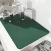 Bandeja Drenante de Color Sólido de Barro Diatomeas para Encimera de Cocina Transfronteriza, Absorbente de Agua, para Hogar, Restaurante, Resistente a Altas Temperaturas, Anti-Quemaduras, Aislamiento Térmico, Secado