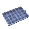 Caja de plástico con compartimentos al por mayor juego de cajas caja para señuelos caja de almacenamiento caja de doble capa para señuelos artificiales caja para accesorios de camarón de madera lentejuelas