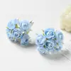 Buquê Simulado de Saquinhos de Chá Pequenos, Buquê de Flor Única, Flores Artificiais de Seda, Materiais Artesanais DIY, Decoração de Caixa de Presente, Decoração de Casamento