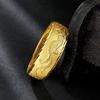 Anillo de oro arena de Vietnam para hombre, moda retro, dominante, patrón de dragón, anillo abierto, joyería de aleación de cobre, artículos de regalo en vivo