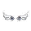Brincos Criativos e Fashion de Asas de Anjo Estilo Coreano de Nicho Brincos Clássicos Versáteis para Meninas Presente Exquisito para Namorada