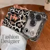 Estilo Comercio Exterior Electrochapado Cuatro Esquinas A Prueba de Golpes Estampado de Leopardo Diosa Funda para iPhone 17 Pro Max iPhone 16 Creativa Suave