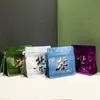 Bolsa de Empaque para Té Negro Té Verde Medio Jin Regalo de Alta Gama Bronceado en stock Sello de Ocho Lados Cordón Empaque