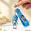 Serie de Anime Transfronteriza Llavero Colgante Erizo Sonic Ratón Bolsa Cadena de Coche Accesorios
