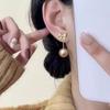 Pendientes de perlas con lazo largo estilo retro francés, diseño de nicho, exquisito temperamento eólico, joyería femenina estilo Joker, venta al por mayor