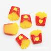 Resina de simulação de batatas fritas patch meia superfície batatas fritas DIY simulação de comida jogar celular caso papelaria caixa material de decoração