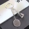Llavero Colgante de Tenis de Mesa Metal Fútbol Baloncesto Anillo de Llave Publicidad Deportes Pequeño Regalo Souvenir LOGOTIPO Grabado