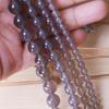 Cuentas Redondas de Ágata Gris Natural Cuentas Sueltas Pulsera de Cuentas Hecha a Mano Pulsera con Cuentas Accesorios de Joyería DIY