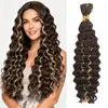 Extensiones de Cabello Sintético Rizado Profundo Europeas y Americanas Transfronterizas, Trenzas de Cabello Rizado Largo para Crochet, Cabello para Crochet