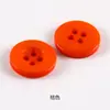 Botón de resina de color al por mayor color caramelo lado ancho cuatro ojales botón para niños camisa suéter pantalones botón