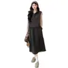 Conjunto de Maternidad Otoño/Invierno 2026 Estiloso Moda Coreana Chaleco Base Adelgazante Falda Tres Piezas para Ropa de Embarazo