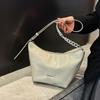 Bolsa retrô de alta qualidade de cor sólida feminina 2025 nova primavera e verão all-match bolsa de ombro simples bolsa transversal nicho bolsa de bolinho