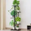 Suporte de Flores para Interior Estilo Nórdico para Uso Doméstico, Decoração de Varanda, Arte em Ferro Sala de Estar Simples Suporte de Vasos de Flores Multi-Camadas Suspense para Plantas Verdes