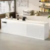 Mostrador de Bar Mostrador de Caja Mostrador Comercial Catering Tienda de Té con Leche Café Bar de Agua Gabinete Integrado Lujo Ligero Sensación de Gama Alta Recepción