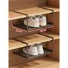 Sapateira Divisória em camadas Sapateira retrátil Armazenamento de sapatos domésticos Artefato Suporte para sapatos Suporte de rack de armazenamento de cesta pendurada