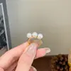 Moda Europea y Americana, Simple y Exquisito, Anillo de Perla Versátil, Lujo Ligero, Sensación de Alta Gama, Joyería de Nicho, Anillo Abierto