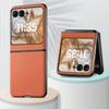 Adecuado para Funda de Teléfono de Cuero con Patrón de Fibra de Carbono para Moto Razr70, Cubierta Protectora Anti-Caídas de Color Sólido, Funda Razr70Ultra