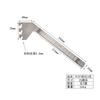 Vitrina electrificada columna de escalera de acero inoxidable soporte de placa inclinada soporte de placa recta soporte lateral de columna de escalera soporte de estante de lámina de columna A accesorios