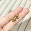 Aretes de Tachuela de Temperamento Mismo Estilo en Centro Comercial Combinación DIY Accesorios para Pendientes Cierre de Pendiente Exquisito Pendientes Cuadrados de Azúcar Pendiente Semanal Aro de Pendiente