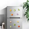 20 Piezas de Pegatinas Magnéticas Originales de Verduras 3D, Decoración Creativa Realista para Refrigerador, Pegatinas Magnéticas Suaves para Tablero de Corcho