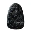 Vendas Diretas de Fábrica Xinjiang jade verde escuro natural pingente de Guanyin jade serpentina pingente de Guanyin Dragão Caindo marca Jade Guardião