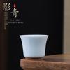 Cerámica fuente invitada azul y blanco taza de té individual al por mayor color esmalte oro taza maestra taza de gran capacidad