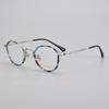 Gafas de Titanio Ptolemy48 Irregulares Ovaladas E-053 Lisas para Miopía para Mujer