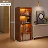 Estante de livros e prateleira de armazenamento ao lado do móvel da TV, de chão, simples, para uso doméstico, para corredor e sala de estar, armazenamento multicamadas, estante de canto