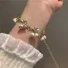 Brincos de Lírio-do-Vale Brancos + Pulseira + Colar ~ Brincos Novos de Fada Super Primavera Corrente da Clavícula da Menina Clipe de Orelha