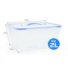 Caja de Plástico Portátil Sellada para Conservar la Frescura, Gran Capacidad para Cereales, Productos Secos, Cocina, Congelador, Refrigerador, Kimchi, Barbacoa, Alimentos