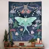Tapiz Vintage de Mariposas, Mural de Carta de Especies Papillon para Dormitorio y Sala de Estar