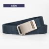 Cinto de lona masculino personalizado com fivela de liga escovada, cinto masculino de negócios, todos os modelos, com suporte para personalização da cor do logotipo