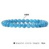 Pulsera unisex sencilla de alta gama para viajeros, con cuentas de piedra calientes de 6 mm transfronterizas de Europa y Estados Unidos, cuerda elástica para hombre y mujer que combina con todo.
