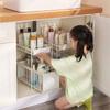 Estante de Almacenamiento para Fregadero de Cocina, Estante de Almacenamiento en Capas para Condimentos, Estante Organizador para Baño, Ahorrador de Espacio y Extensible