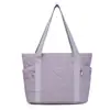 Nova bolsa de ombro com padrão de diamante da Amazon, bolsa de mão dupla com zíper em padrão de diamante, bolsa de viagem de grande capacidade no atacado