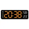 Reloj Digital 5503 de Venta Caliente Transfronteriza Reloj Simple Multifuncional Reloj Despertador Rectangular de Fuente Grande Se Puede Colgar y Parar