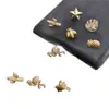 Tachinhas Criativas, Folhas, Abelhinhas, Estrelas de Cinco Pontas, Pins de Cacto, Tachinhas para Painel de Cortiça, Tachinhas de Posicionamento Douradas