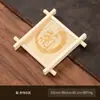 Porta-copos de Bambu em Forma de Cruz para Casamentos, Tapetes para Confeitaria, Porta-copos Carbonizados Resistentes ao Calor, Conjuntos Criativos Portáteis para Cerimônia de Chá, Bandejas de Chá