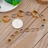 Cierres sencillos y modernos de acero inoxidable para cuentas de semillas, versátiles y adecuados para diversas manualidades y accesorios DIY. Disponible en múltiples tamaños