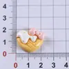 Accesorios de resina de dibujos animados para hacer tú mismo, accesorios de gel crema para perros negros, horquilla hecha a mano para el cabello, carcasa para teléfono móvil, hebilla para zapatos, accesorios, material
