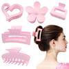 Pinza para el Cabello Premium Sense Rosa Pinza Grande Dulce Temperamento Pinza para el Cabello Tiburón Venta al por Mayor